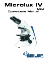 Предварительный просмотр 1 страницы Seiler Microlux IV Operation Manual