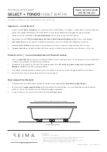 Seima TONDO INSET Installation Manual preview