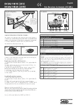 Preview for 2 page of Seip B43A214014 Quick Start Manual