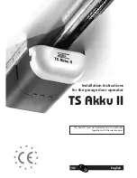 Preview for 1 page of Seip TS Akku II Installation Instruction