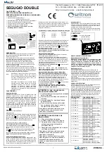 Seitron SEGUGIO DOUBLE RD XSM1 SE Series Instructions Manual preview