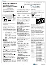 Preview for 1 page of Seitron SEGUGIO DOUBLE RD XSM1 SE Series Instructions Manual