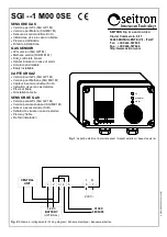 Seitron SGI 1 M Series Instruction Manual preview