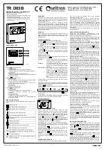 Preview for 1 page of Seitron TR D03B Instructions