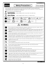 Preview for 3 page of Seiwa LCHA Series Instruction Manual