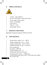 Предварительный просмотр 22 страницы SEIZ Lasertemp Operating Manual