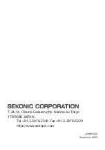 Предварительный просмотр 49 страницы Sekonic 401-858BR Operating Manual