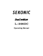 Sekonic DigiCineMate L-308DC Operating Manual предпросмотр