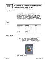 Preview for 1 page of Sel 651R Installation Instructions Manual