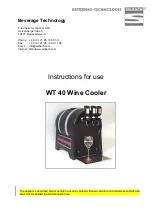 Preview for 1 page of Selbach WT 40 Instructions For Use Manual