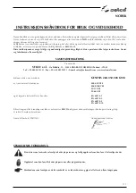 Предварительный просмотр 111 страницы Selco genesis 282 GSM Instruction Manual