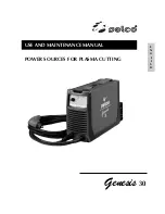 Preview for 1 page of Selco Genesis 30 Use And Maintenance Manual