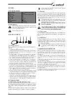 Preview for 10 page of Selco Genesis 30 Use And Maintenance Manual