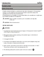 Предварительный просмотр 11 страницы Selec MFM374 Operating Instructions Manual