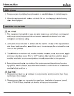 Предварительный просмотр 12 страницы Selec MFM374 Operating Instructions Manual