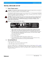 Preview for 9 page of Selecon PLPROFILE1 MKII Installation & User Manual