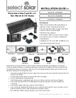 Preview for 1 page of select solar 05002DK03 Installation Manual