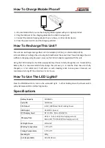 Предварительный просмотр 5 страницы Selecta JS012 Instruction Manual