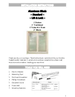 SelectBlinds Basic Aluminum Blinds Installation Instructions Manual preview