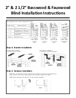 Preview for 2 page of SelectBlinds Basswood Blind Installation Instructions