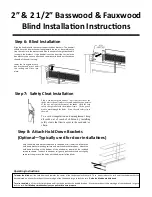 Preview for 3 page of SelectBlinds Basswood Blind Installation Instructions