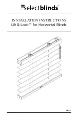 SelectBlinds Lift & Lock Installation Instructions Manual preview