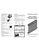 Предварительный просмотр 2 страницы SelectBlinds Odysee Installation Instructions