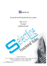 SelectLine Video 16 Installation Manual preview