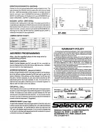 Preview for 2 page of Selectone ST-800 Operating Instructions