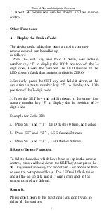 Preview for 9 page of Selectron RC-001 Operation Instruction Manual