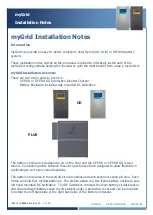 Selectronic myGrid Installation Notes preview