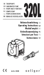 Seliger 320L Operating Instructions Manual preview