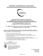 Selkirk Polyflue BH Installation And Maintenance Instructions Manual preview