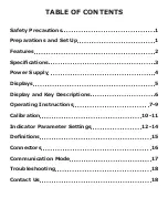 Preview for 2 page of SellEton Scales OP-907 Series User Manual