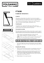 Preview for 1 page of sellwood FOLDAWAY FTW30 Installation Instructions