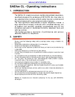 Selta SAEfon CL Operating Instructions Manual preview