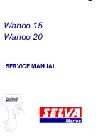 SELVA MARINE Wahoo 15 Service Manual preview