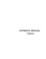 Предварительный просмотр 2 страницы Selva T25/30 Owner'S Manual