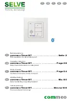 Selve commeo Timer BT Operating Instructions Manual предпросмотр