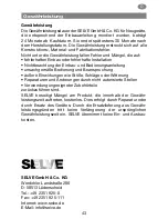 Preview for 43 page of Selve i-R Marki Send Plus Operating Instructions Manual