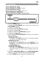 Preview for 67 page of Selve i-R Timer Plus Operating Instructions Manual