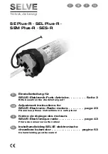 Selve SE Plus-R Adjustment Instructions Manual preview