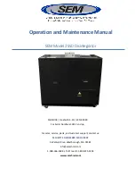 SEM 2SSD Operation And Maintenance Manual preview