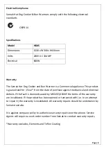 Preview for 8 page of SEMAK HD4S Operation And Warranty Booklet