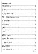 Preview for 2 page of SEMAK M28C Installation, Operation And Warranty Booklet