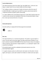 Предварительный просмотр 10 страницы SEMAK MC007 Operation And Warranty Booklet