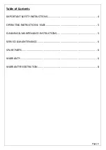 Preview for 2 page of SEMAK VITASHAKE VSAR Series Operation And Warranty Booklet