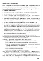 Preview for 4 page of SEMAK VITASHAKE VSAR Series Operation And Warranty Booklet