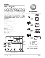 Preview for 1 page of Semiconductor Components Industries NE592 Manual