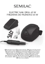 Semilac ELECTRIC NAIL DRILL 65 W Instruction Manual preview